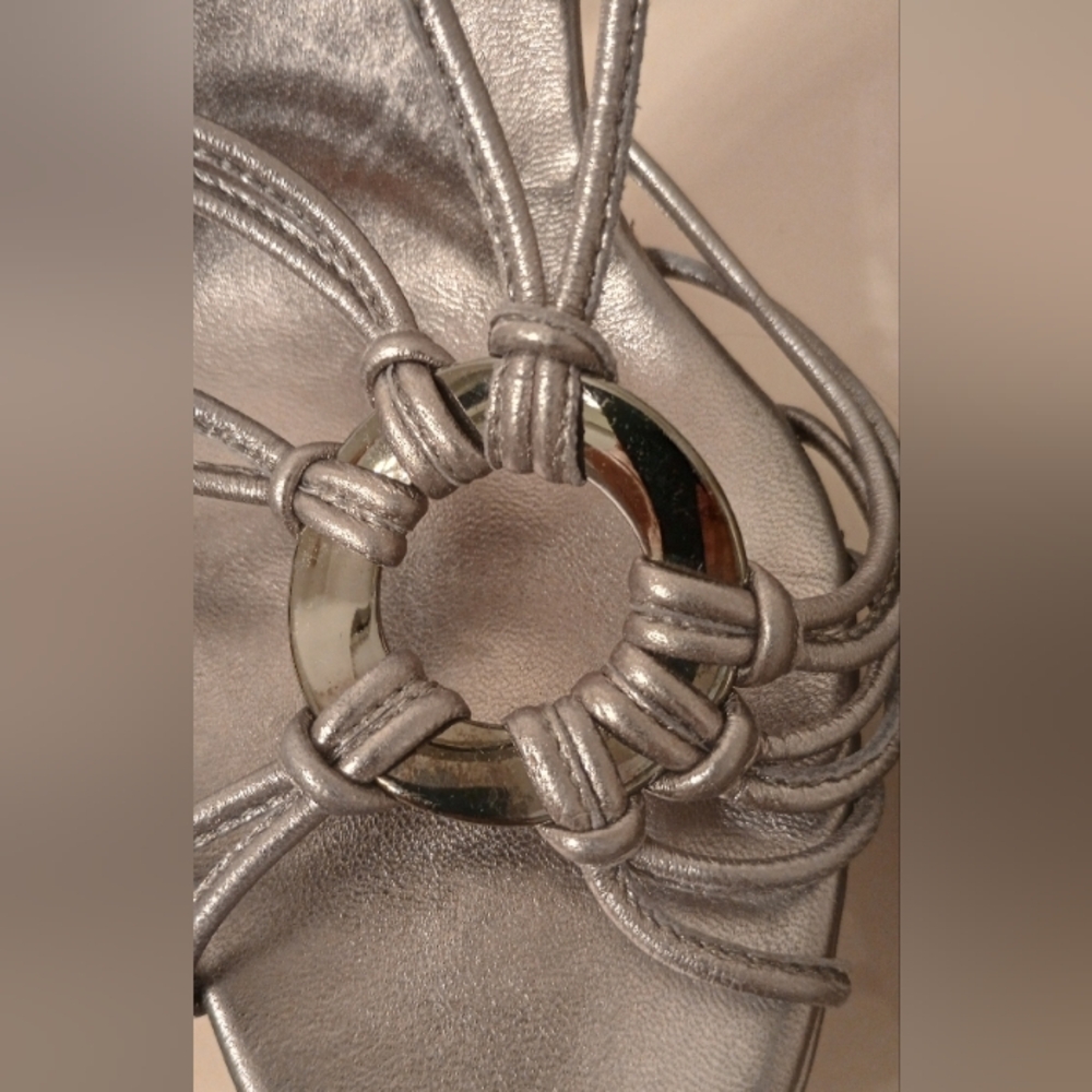 Christian Louboutin Metallic Sandals - Picture 4 of 15